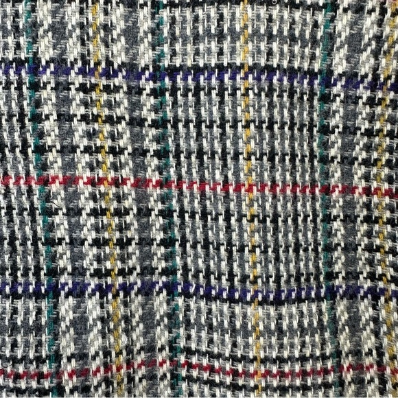 Vintage 80s checked women’s blazer Size 12Petite wool blend lined multicoloured - Picture 10 of 11